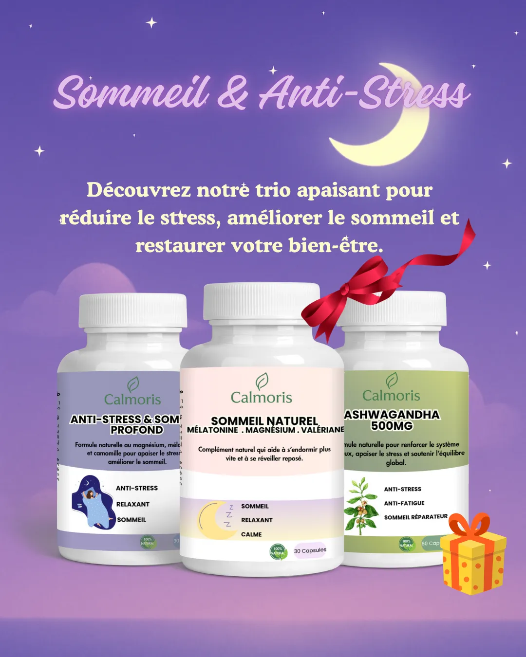 Pack Sommeil & Anti-Stress Calmoris - Offre 1+1=3